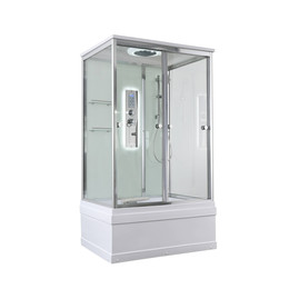 Гидробокс Avacan 120x90 см V5012LED, хром/прозрачное (безсиликоновая сборка) - фото 