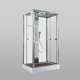 Гидробокс Avacan 120x90 см Z1912LEDMT, хром/прозрачное (безсиликоновая сборка) - фото 