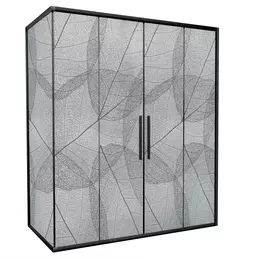 Душевое ограждение Avacan (170-190)х80 см FB2-170-SB80MT, чёрный/матовое - фото 