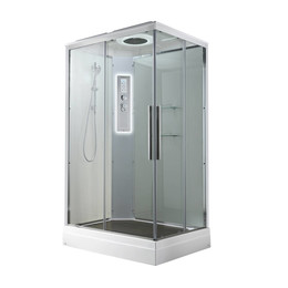 Гидробокс Avacan 100x80 см K2810LED, хром/прозрачное (безсиликоновая сборка) - фото 