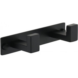 Двойной крючок Grocenberg AC0012BL, цвет чёрный матовый - фото 