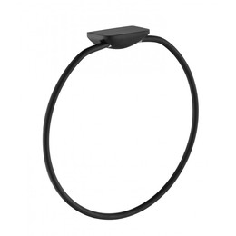 Кольцо для полотенец Grocenberg AC0063BL, цвет чёрный матовый - фото 