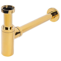 Сифон для умывальника Grocenberg GB210GL, золотой брашированный - фото 