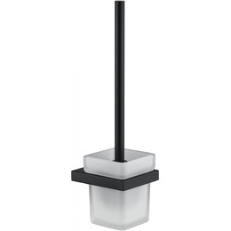 Ёршик для унитаза Grocenberg AC0026BL, чёрный матовый - фото 
