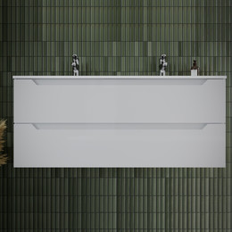 Тумба подвесная с раковиной Sancos Norma 2.0 120 см NR2.0120-2W - фото 