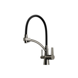 Смеситель для кухни Sancos Eri SC4001GG, сталь/черный - фото 