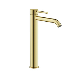 Смеситель для раковины высокий Sancos Etna SC9002BG, брашированное золото - фото 