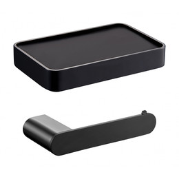 Держатель для туалетной бумаги Wonzon & Woghand Carbon WW-7726, цвет чёрный матовый - фото 