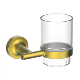 Стакан для зубных щеток Wonzon & Woghand Simple WW-6521-BG, цвет золото брашированное - фото 