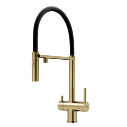Смеситель для кухни Sancos Imola SC4010BGbh, брашированное золото - фото 