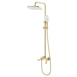 Душевая стойка Azario Lursy AZ-K2349MG, золото матовое - фото 