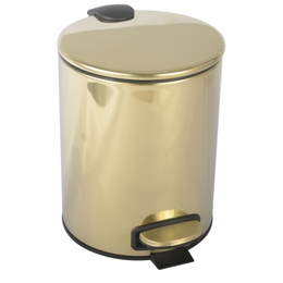 Ведро для мусора с педалью Boheme Uno 10426-G, цвет золото - фото 