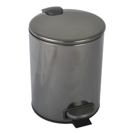 Ведро для мусора с педалью Boheme Uno 10426-SGM, цвет графит глянец - фото 