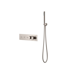 Душевая система для душа с термостатом Boheme Fusion 131-SYS-NB (со скрытой частью) никель - фото 