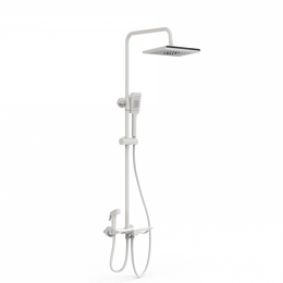 Душевая стойка с термостатом Wonzon & Woghand WW-B3310-MW, белый матовый - фото 