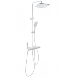 Душевая стойка с термостатом Wonzon & Woghand Muse WW-B4129-MW, белый матовый - фото 
