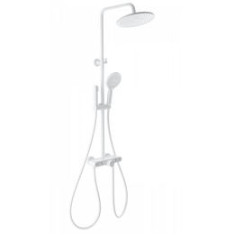 Душевая стойка с термостатом Wonzon & Woghand Muse WW-B4113-MW, белый матовый - фото 