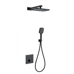 Душевая система для душа с термостатом Wonzon & Woghand WW-D2017-B-MB, чёрный матовый - фото 