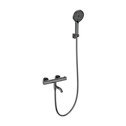 Смесители для ванны с термостатом Wonzon & Woghand Inn WW-B2065-A1-BGG, тёмный графит - фото 