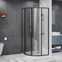 Душевое ограждение Azario SHANGHAI 100x100 см AZ-S43-100-MB-CL, чёрный матовый/прозрачное - фото 