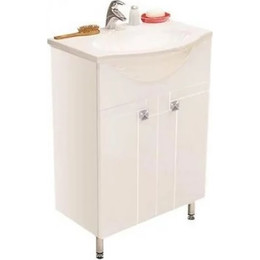 Тумба напольная с раковиной Акватон ФИДЖИ 60 см 1A1796K0FG010, белый - фото 