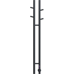 Полотенцесушитель электрический Vincea П2 122x1304 мм VTD-1D2BE, чёрный (возможность скрытого подключения) - фото 