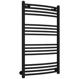 Полотенцесушитель водяной Сунержа Аркус П16 600x1000 мм 31-0251-1060, чёрный матовый - фото 