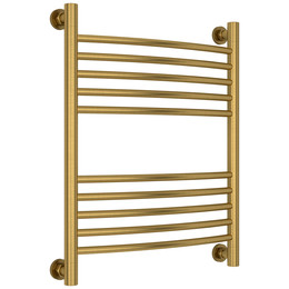 Полотенцесушитель водяной Сунержа Богема+ П10 500x660 мм (выгнутая перемычка) 051-0221-6050, состаренная латунь - фото 