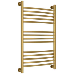 Полотенцесушитель водяной Сунержа Богема+ П14 500x860 мм (выгнутая перемычка) 051-0221-8050, состаренная латунь - фото 