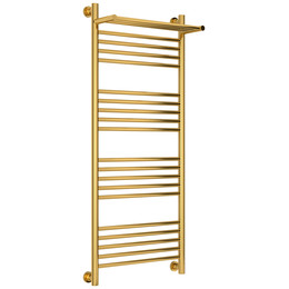 Полотенцесушитель водяной Сунержа Богема+ с полкой П20 500x1260 мм 03-0223-1250, золото - фото 