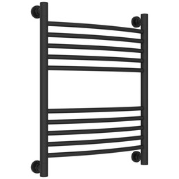 Полотенцесушитель водяной Сунержа Богема+ П10 500x660 мм (выгнутая перемычка) 15-0221-6050, тёмный титан муар - фото 