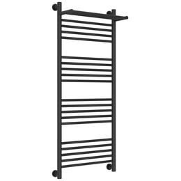 Полотенцесушитель водяной Сунержа Богема+ с полкой П20 500x1260 мм 15-0223-1250, тёмный титан муар - фото 