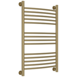 Полотенцесушитель водяной Сунержа Богема+ П14 500x860 мм (выгнутая перемычка) 032-0221-8050, золото матовое - фото 