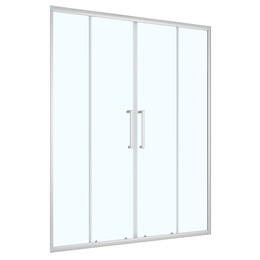 Душевая дверь Loranto 170 см CS-AB04S-170, сатин/прозрачное - фото 