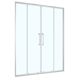 Душевая дверь Loranto 170 см CS-AB04C-170, хром/прозрачное - фото 