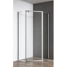 Душевое ограждение Cezares 100х100 см ECO-O-P-1-100-C-Cr, хром/прозрачное - фото 
