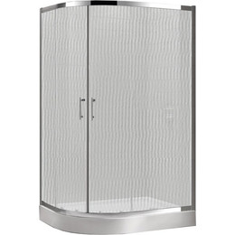 Душевое ограждение Cezares 120х90 см ECO-O-RH-2-120/90-P-Cr, хром/матовое - фото 