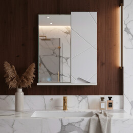 Зеркало-шкаф Loranto Оптимум 50 см R CS00105925 - фото 