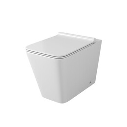 Унитаз приставной безободковый Grossman Classic GR-PR4414S с тонкой крышкой микролифт - фото 