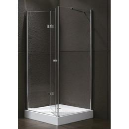 Душевое ограждение Cezares 100х80 см ELENA-W-ASH-1-100/80-C-Cr, хром/прозрачное - фото 