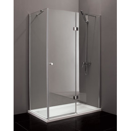 Душевое ограждение Cezares 90х80 см VERONA-W-AH-1-90/80-C-Cr, хром/прозрачное - фото 