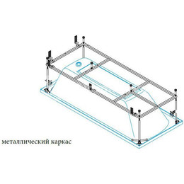 Каркас для ванны Cezares Plane 200x90 см PLANE-200-90-MF-R - фото 