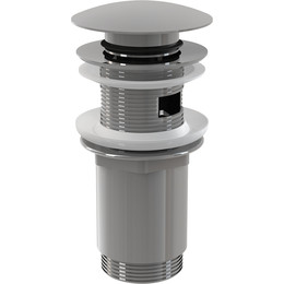 Донный клапан AlcaPlast A392C click/clack 5/4", цельнометаллический с большой заглушкой - фото 
