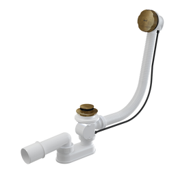 Сифон для ванны AlcaPlast A55 ANTIC-80 металл - фото 