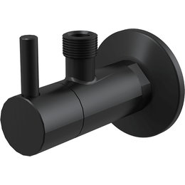 Угловой вентиль AlcaPlast ARV001-BLACK с фильтром - фото 