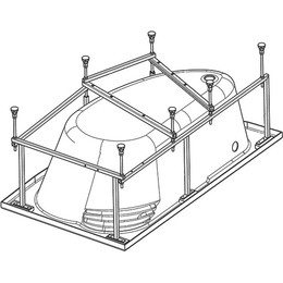 Каркас для ванны Santek Майорка 150x90 см 1.WH11.2.431 - фото 