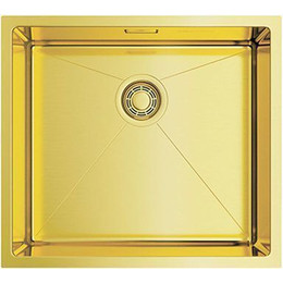 Кухонная мойка Omoikiri TAKI 49-U/IF-LG (4973523) 1,2 мм, светлое золото, Цвет производителя: светлое золото - фото 