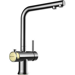 Смеситель для кухни Omoikiri Hotaru-CH-BE 4994052, хром/бежевый - фото 