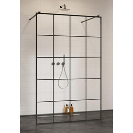 Душевая перегородка Radaway Modo New Black I Factory 120x200 см черный/прозрачное - фото 