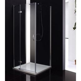 Душевое ограждение Cezares 90х90 см BERGAMO-W-A-1-90-C-Cr-L, хром/прозрачное - фото 